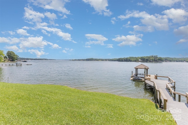 5 Hidden Cove Ln, Clover, SC 29710 - dock area featuring a water view