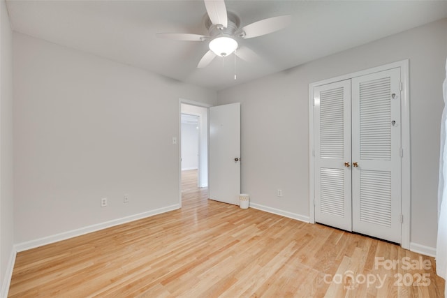 810 Applegate Ct, Gastonia, NC 28054 - unfurnished bedroom featuring wood finished floors, a closet, and ceiling fan
