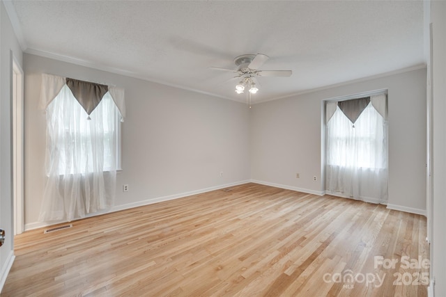 810 Applegate Ct, Gastonia, NC 28054 - unfurnished room featuring ceiling fan, crown molding, and wood finished floors