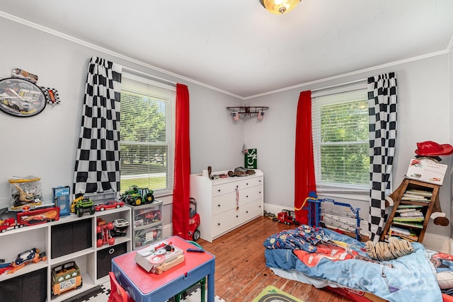 60 37th St NW, Hickory, NC 28601 - bedroom featuring ornamental molding and wood finished floors