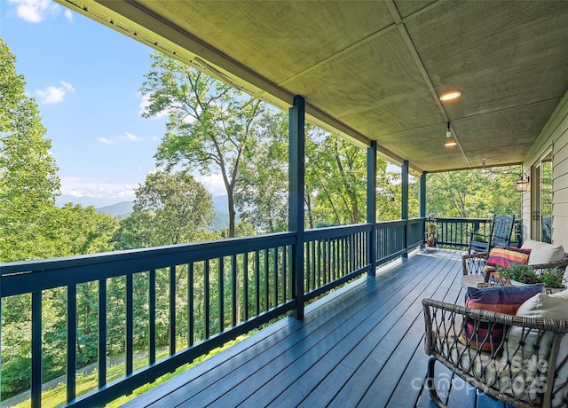 208 Tuckaway Rd, Waynesville, NC 28785 - view of wooden porch