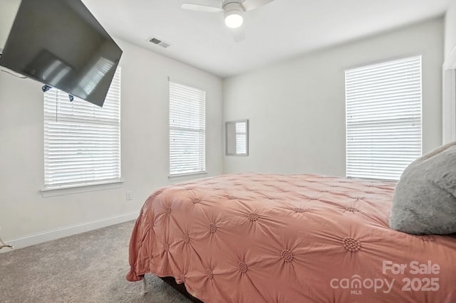 2026 Union Grove Ln, Indian Trail, NC 28079 - carpeted bedroom featuring baseboards and ceiling fan