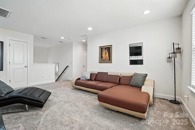 2026 Union Grove Ln, Indian Trail, NC 28079 - living area featuring carpet flooring and recessed lighting