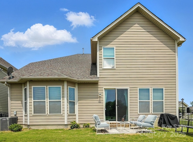 2026 Union Grove Ln, Indian Trail, NC 28079 - back of house with a patio and a shingled roof