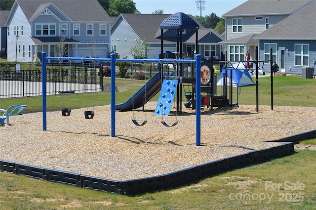 2026 Union Grove Ln, Indian Trail, NC 28079 - view of play area featuring a residential view