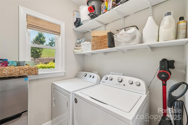 347 Landing Trl, Mount Gilead, NC 27306 - laundry room with independent washer and dryer