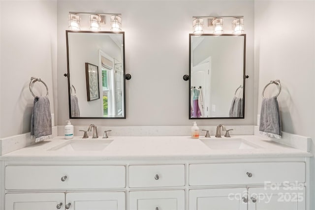 347 Landing Trl, Mount Gilead, NC 27306 - bathroom with double vanity
