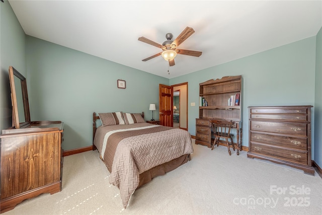 3100 Shady Grove Ln, Matthews, NC 28104 - bedroom with carpet flooring and a ceiling fan
