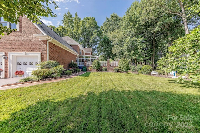 3100 Shady Grove Ln, Matthews, NC 28104 - view of green lawn featuring a garage