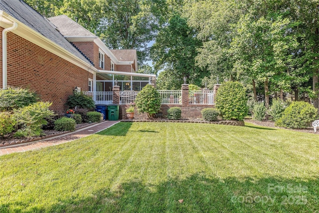 3100 Shady Grove Ln, Matthews, NC 28104 - view of green lawn with a sunroom