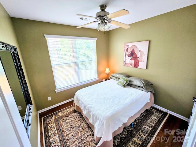 10302 Newbridge Rd, Charlotte, NC 28278 - bedroom with baseboards and a ceiling fan