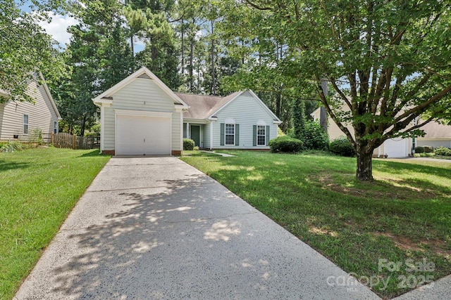 11100 Scrimshaw Ln, Charlotte, NC 28215 - ranch-style house with driveway and an attached garage