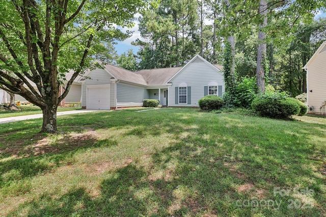 11100 Scrimshaw Ln, Charlotte, NC 28215 - single story home featuring a garage, a front lawn, and driveway