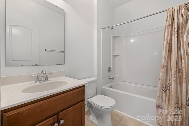 1287 Century Dr, Clover, SC 29710 - full bathroom featuring shower / bath combination with curtain and vanity