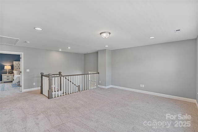 2225 Masons Bend Dr, Fort Mill, SC 29708 - carpeted empty room featuring attic access and recessed lighting