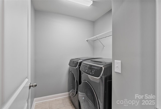 2225 Masons Bend Dr, Fort Mill, SC 29708 - washroom with separate washer and dryer and light tile patterned floors