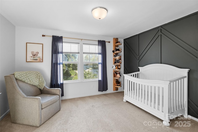 305 Redberry Ct, York, SC 29745 - carpeted bedroom featuring baseboards and a crib