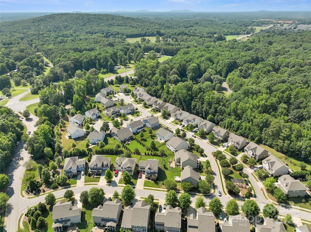 305 Redberry Ct, York, SC 29745 - aerial view of residential area with a heavily wooded area