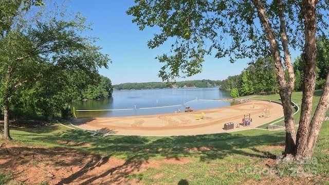 678 Wagner St, Troutman, NC 28166 - view of community featuring a water view and a lawn