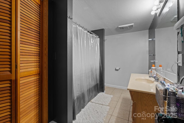 306 Forest Ave, Franklin, NC 28734 - full bathroom featuring tile patterned flooring, vanity, and a shower with curtain
