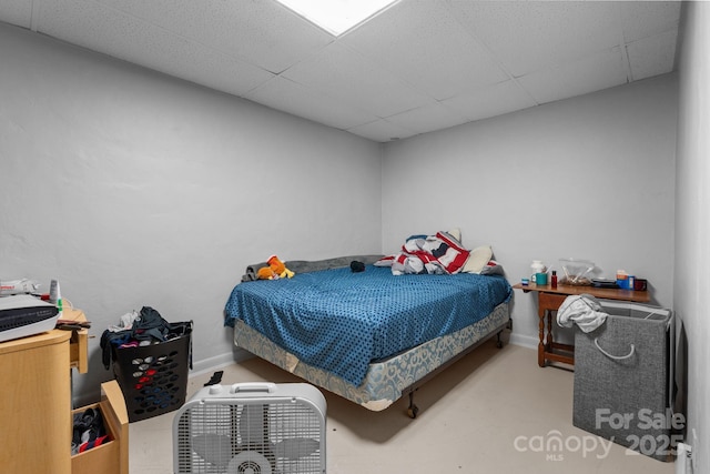 306 Forest Ave, Franklin, NC 28734 - bedroom featuring a drop ceiling and baseboards