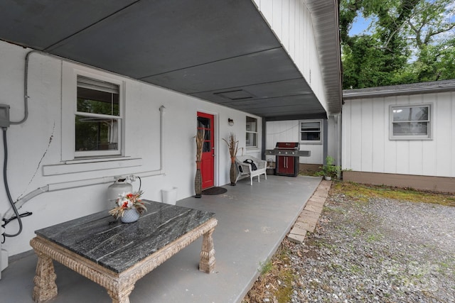 306 Forest Ave, Franklin, NC 28734 - view of patio / terrace featuring grilling area and outdoor dining area