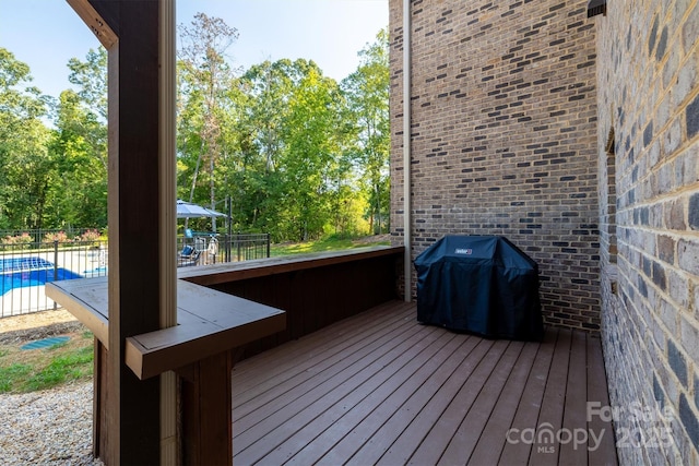 2545 10th Street Ct NE, Hickory, NC 28601 - wooden terrace with a grill