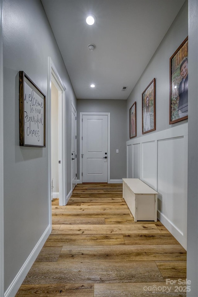 2545 10th Street Ct NE, Hickory, NC 28601 - hall featuring recessed lighting and light wood-style floors