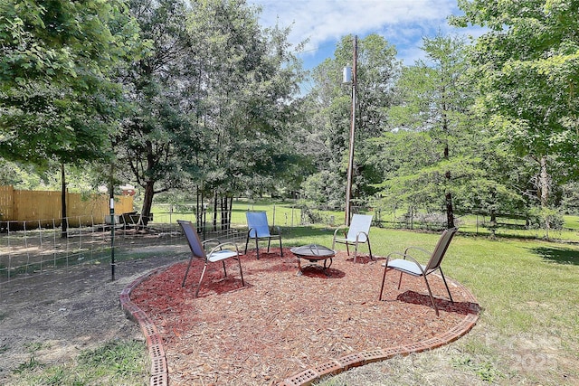 514 Bethel School Rd, Clover, SC 29710 - view of yard with an outdoor fire pit