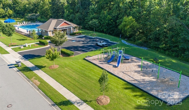 10666 Sapphire Trl, Davidson, NC 28036 - drone / aerial view of a community park