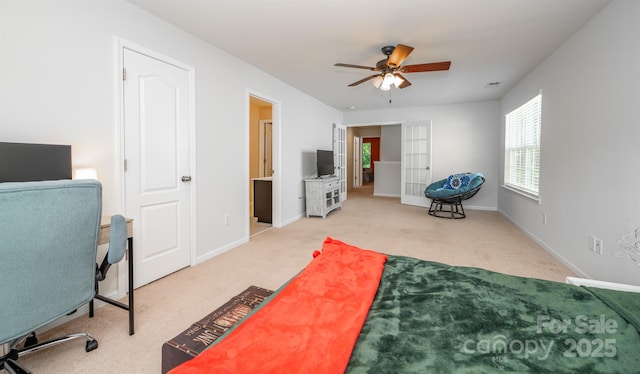 10666 Sapphire Trl, Davidson, NC 28036 - office featuring ceiling fan and carpet floors