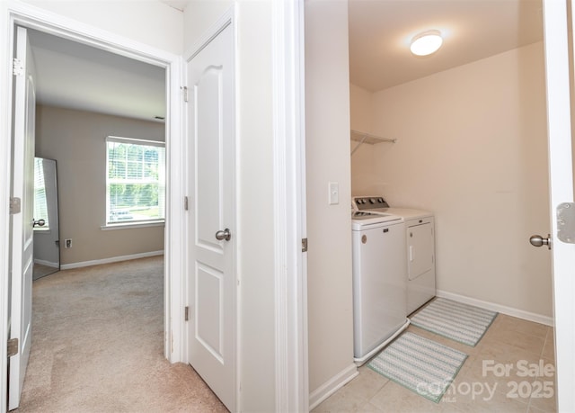 10666 Sapphire Trl, Davidson, NC 28036 - laundry area featuring separate washer and dryer and baseboards