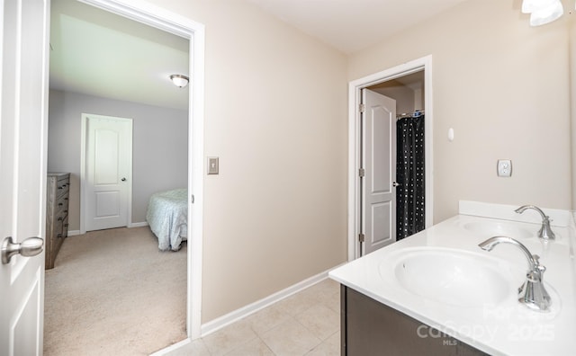 10666 Sapphire Trl, Davidson, NC 28036 - full bath with double vanity and baseboards
