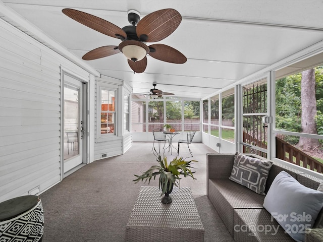2808 Williams Station Rd, Matthews, NC 28105 - sunroom / solarium with ceiling fan