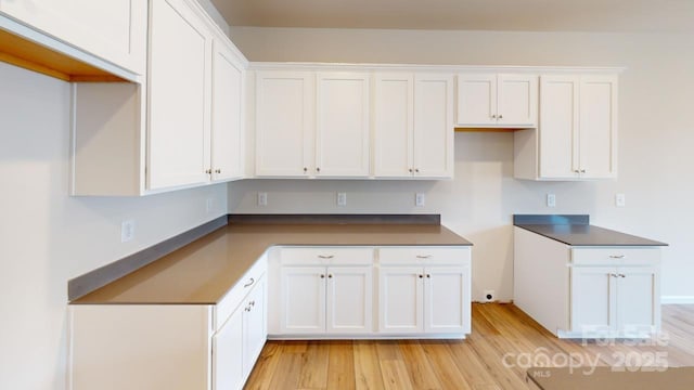 2511 Ruby Dixon Crossing Dr Unit 23, Gastonia, NC 28056 - kitchen featuring light wood-style flooring and white cabinets
