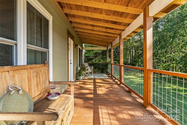 5283 Mount Olive Church Rd, Morganton, NC 28655 - view of wooden deck