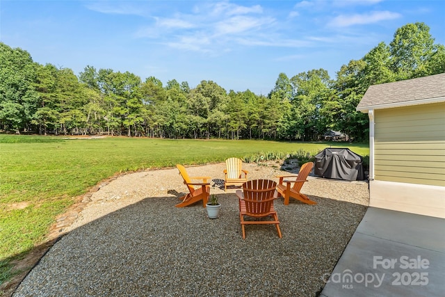 5283 Mount Olive Church Rd, Morganton, NC 28655 - view of patio / terrace with area for grilling and an outdoor fire pit