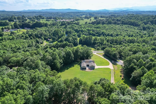 5283 Mount Olive Church Rd, Morganton, NC 28655 - aerial view of a forest and mountains