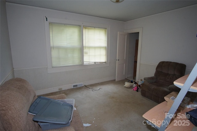1400 Central Dr, Kannapolis, NC 28083 - sitting room with carpet floors and baseboards