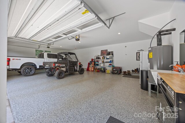 1140 Shinnville Rd, Cleveland, NC 27013 - garage with recessed lighting and a garage door opener