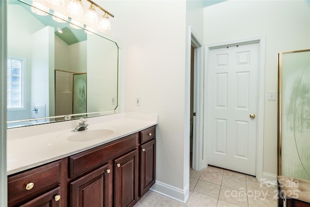 2218 Wednesbury Ct, Kannapolis, NC 28083 - full bath with vanity and tile patterned floors