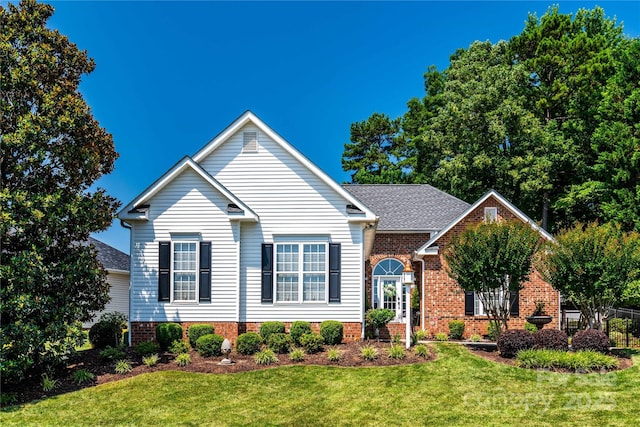 2218 Wednesbury Ct, Kannapolis, NC 28083 - view of front of home featuring a front yard and brick siding