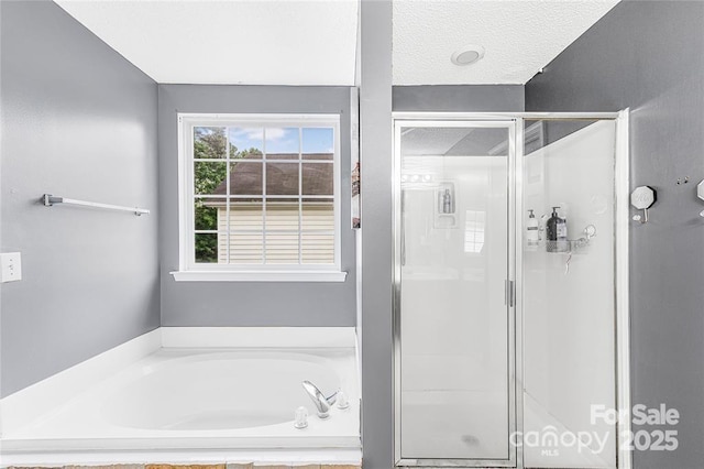 9910 Sandman Ln, Charlotte, NC 28216 - full bathroom featuring a stall shower and a bath