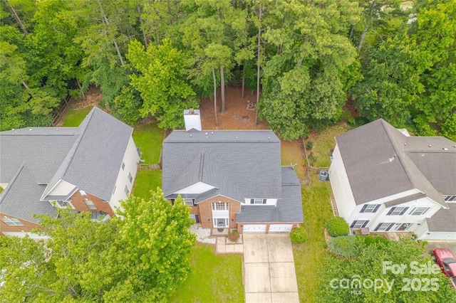 9910 Sandman Ln, Charlotte, NC 28216 - bird's eye view