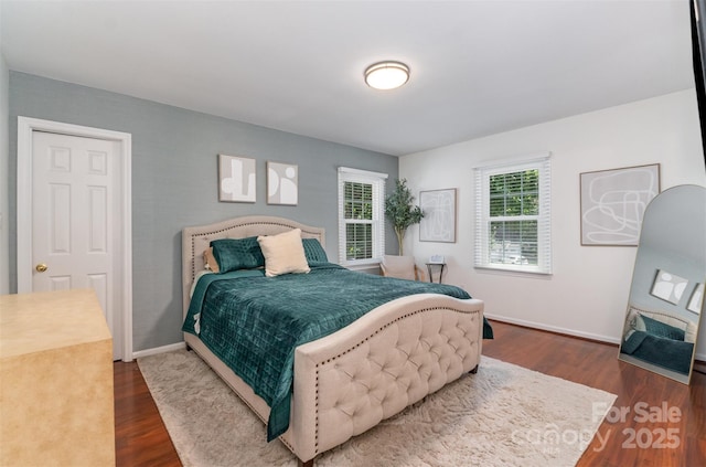3106 Windstream Ct, Charlotte, NC 28210 - bedroom with dark wood-style flooring