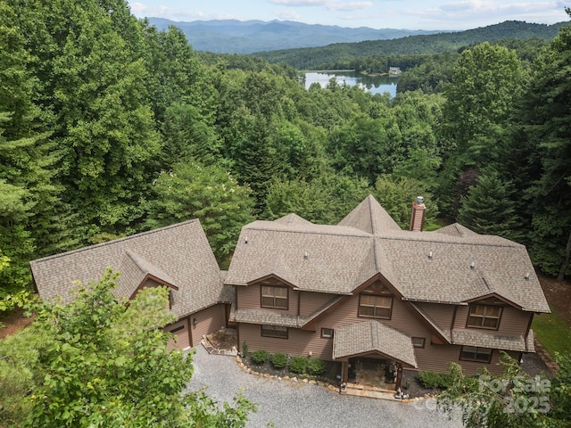 266 Lost Mine Trl Unit 602, Brevard, NC 28712 - view of subject property with a heavily wooded area and a water and mountain view