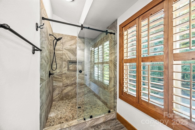 266 Lost Mine Trl Unit 602, Brevard, NC 28712 - full bath with a shower stall and baseboards