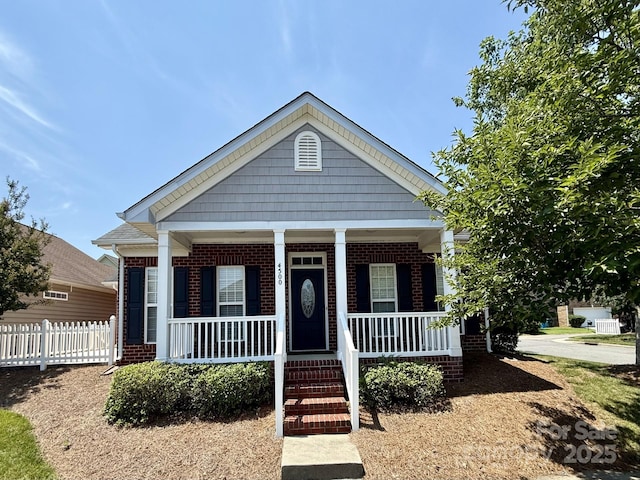4500 Sages Ave, Indian Trail, NC 28079 - view of front facade with brick siding and covered porch