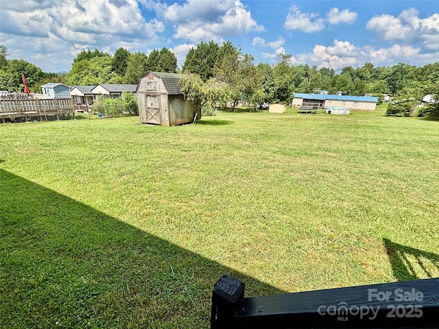 2268 Arrowwood Dr, Hickory, NC 28601 - view of green lawn featuring a shed