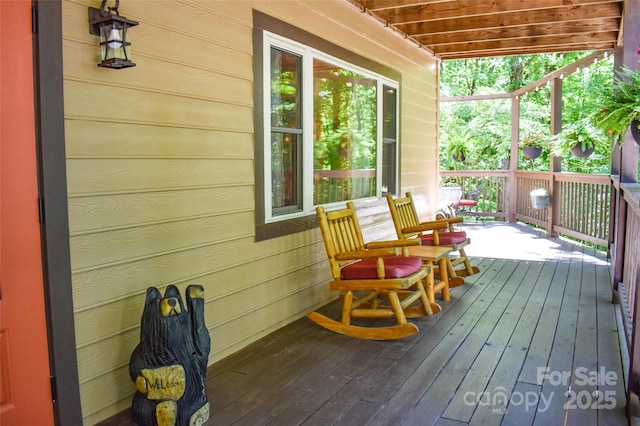 747 Bear Cove Cir, Bryson City, NC 28713 - view of wooden terrace